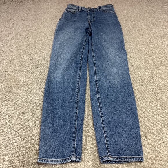 H&M Mom Jeans Blue Pockets Women’s Size 2 - Picture 1 of 12